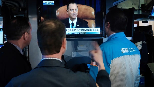 Americans Gather To Watch The First Open Hearing Of The Trump Impeachment Inquiry 