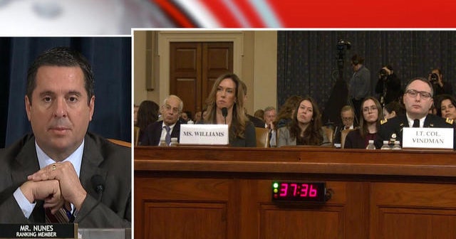 Day 3, Part 6: Devin Nunes and Steve Castor question Jennifer Williams and Alexander Vindman