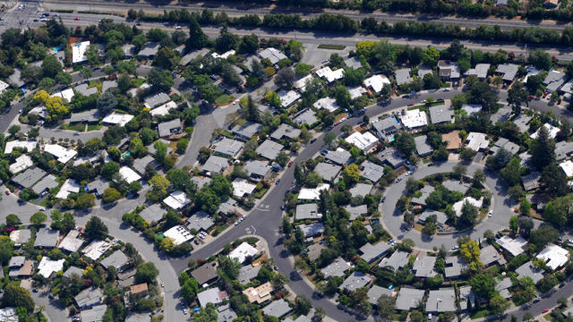 circular neighborhood aerial view 