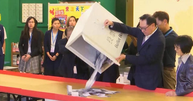 Hong Kong's pro-democracy movement sees landslide victory in local elections