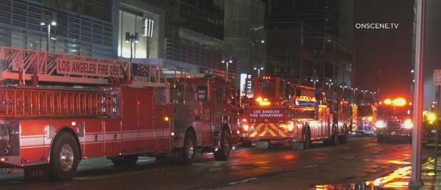 Fire Breaks Out At Downtown LA High-Rise, Suspect Arrested 