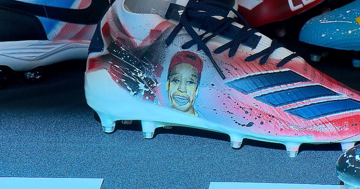 Harris details the meaning behind his cleats