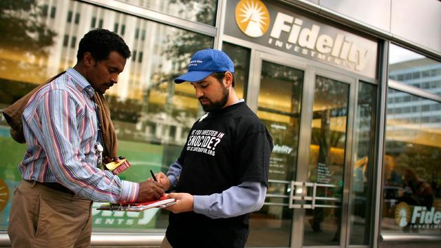 Activists Protest Mutual Fund Companies With Darfur Investments 