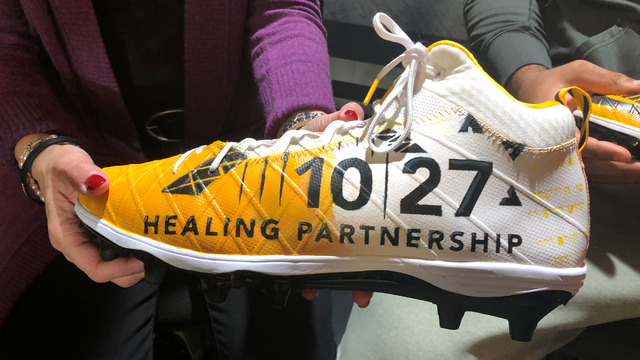 Steeler Cam Heyward donates cleats in memory of Oct. 27 victims