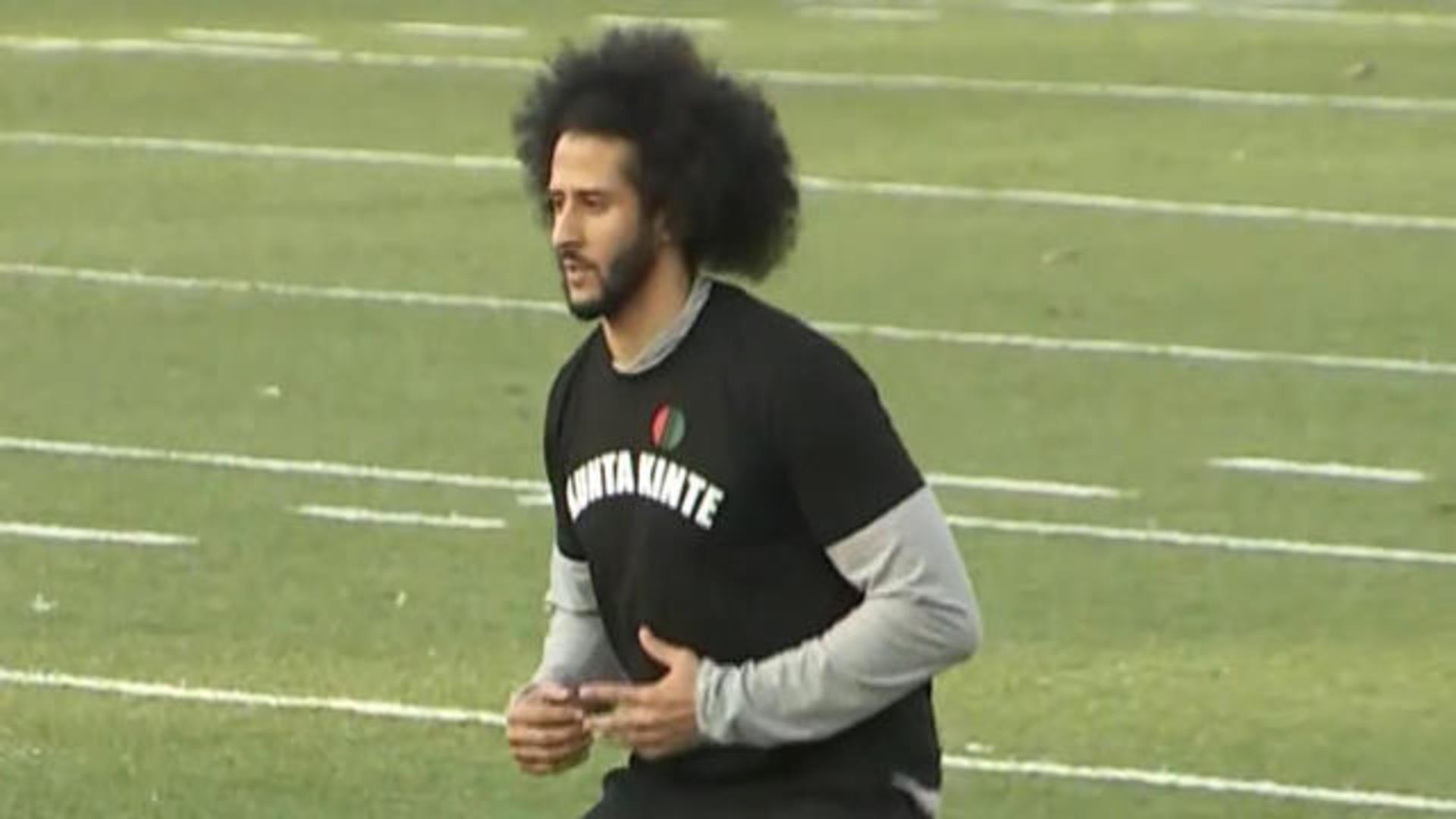 LOOK: Colin Kaepernick given special honor at Michigan football practice -  On3