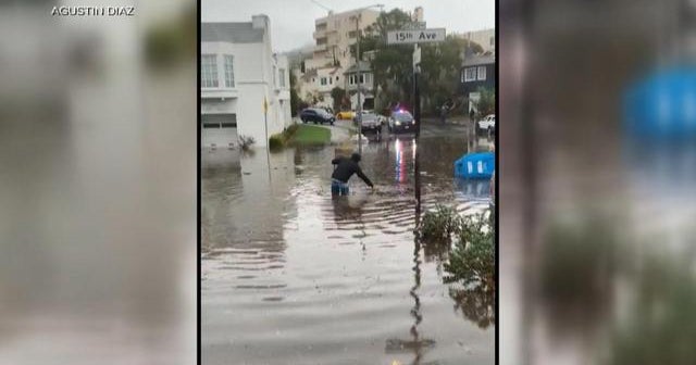 West Coast slammed with flash flooding warnings - CBS News