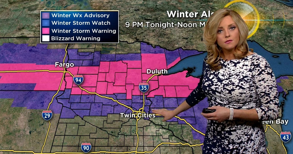 Minnesota Weather Snowstorm To Usher In Several Days Of Bitter Cold CBS Minnesota