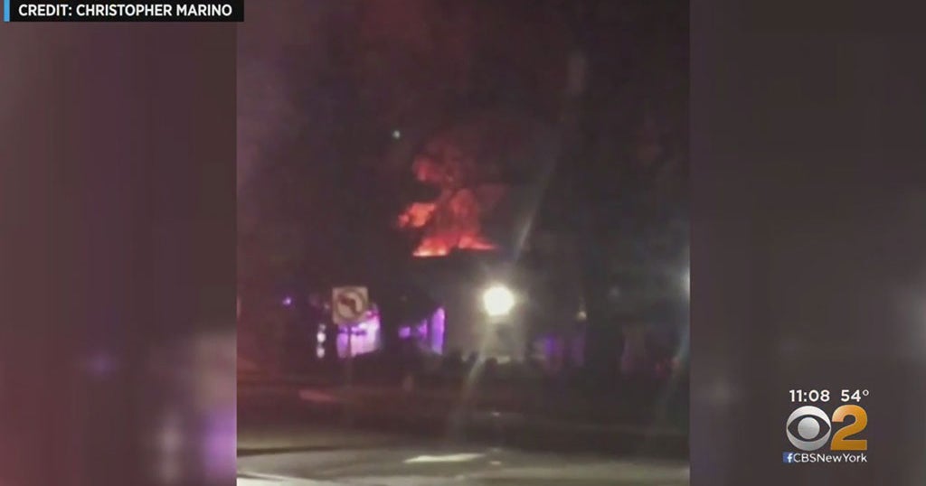 Fire Breaks Out At New Jersey Auto Repair Shop CBS New York