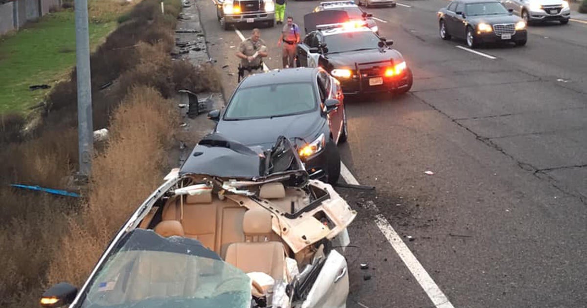 Several Vehicles Involved In Crash On WB I205 In Tracy CBS Sacramento