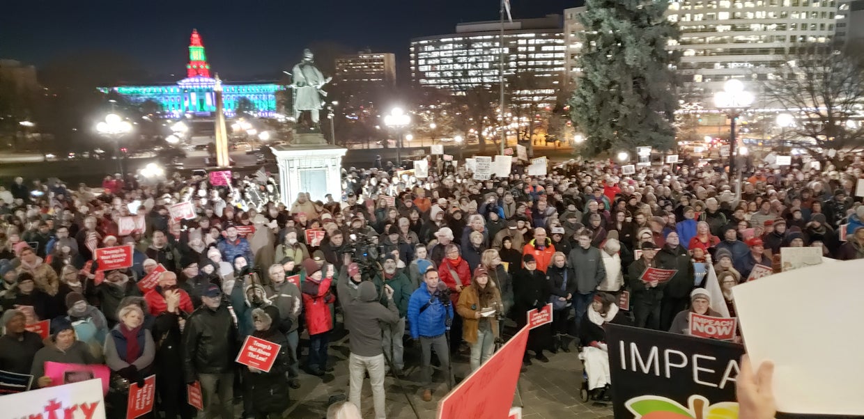 Hundreds Join Pro-Impeachment Rally In Denver - CBS Colorado