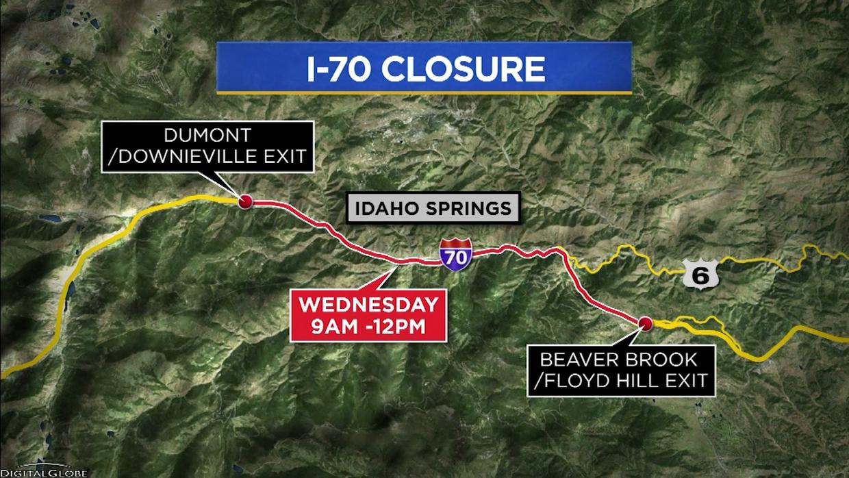 Get Ready For Major Interstate 70 Closure Wednesday Morning Cbs Colorado 4994
