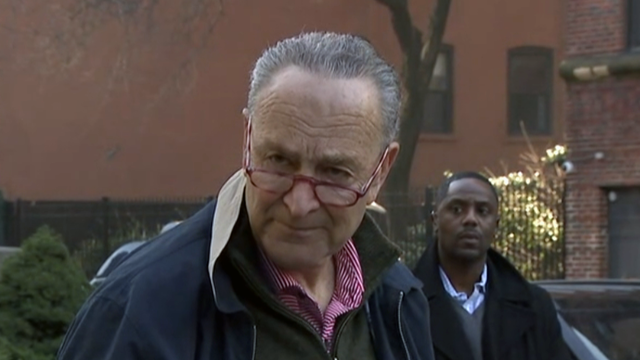 Sen. Chuck Schumer Holds Press Conference On Capitol Hill 