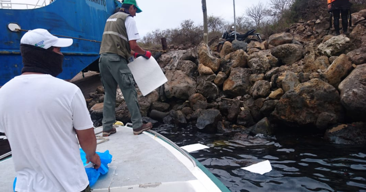 Galapagos oil spill 600 gallons of diesel fuel spills off the coast of