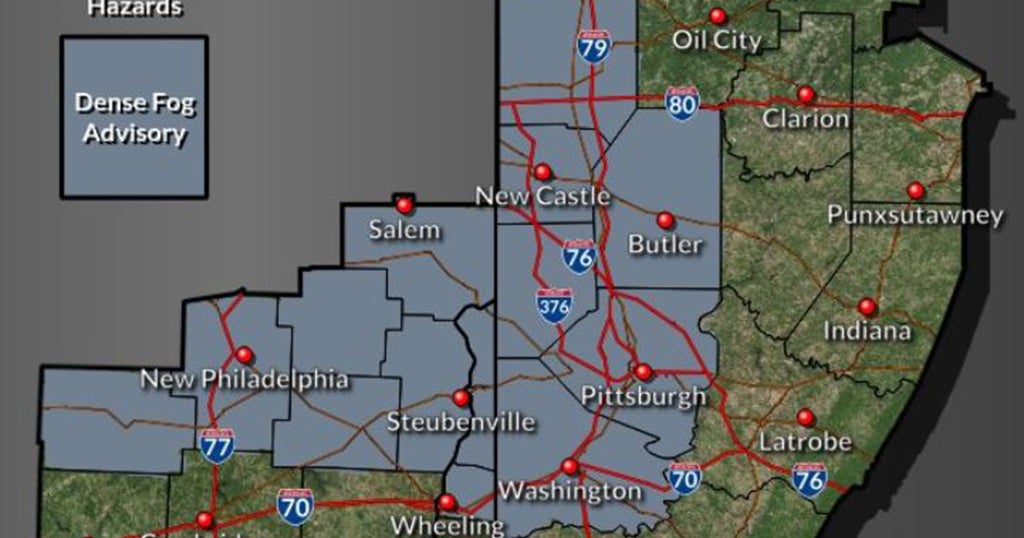 National Weather Service Issues Dense Fog Advisory For Parts Of Western