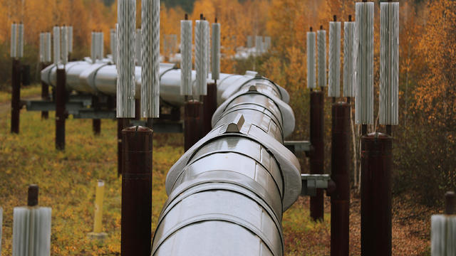 Trans Alaska Pipeline Serves As Main Artery For Alaska's North Slope Oil Fields 