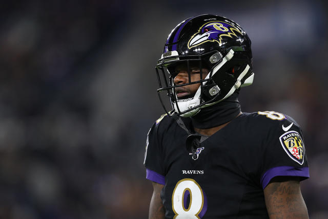 Baltimore, United States. 01st Dec, 2019. Baltimore Ravens tight end Mark  Andrews (89) celebrates a 20-yard touchdown pass against the San Francisco  49ers during the first half of an NFL game at