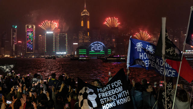 Hong Kong Marks New Year With Anti-Government Protests 