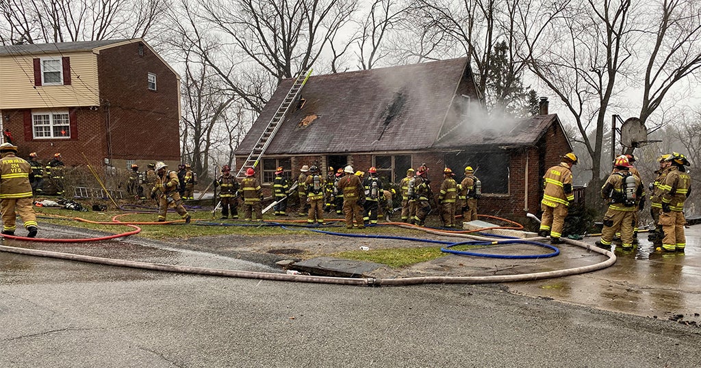 Crews Battle FullyInvolved House Fire In Penn Hills CBS Pittsburgh