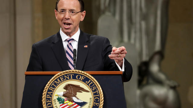 Department Of Justice Holds Farewell Ceremony For Deputy Attorney General Rod Rosenstein 