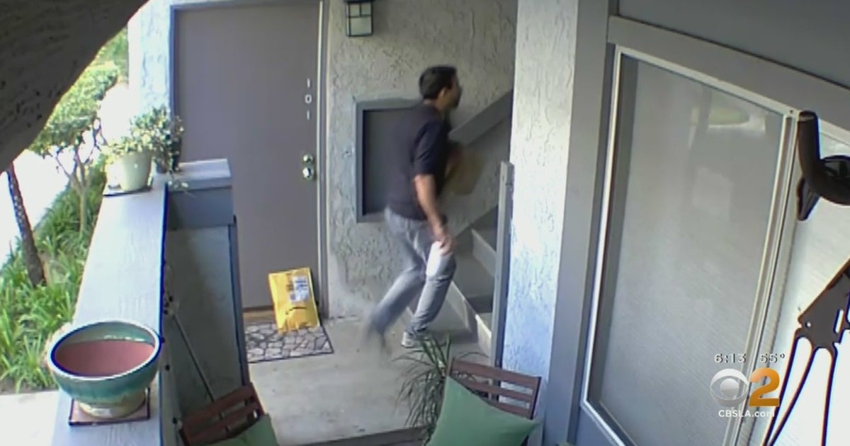 Caught On Camera: Uber Eats Delivery Driver Takes Package From Front ...