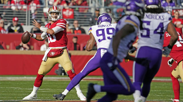 49ers win 1st playoff game in 6 years, 27-10 over Vikings