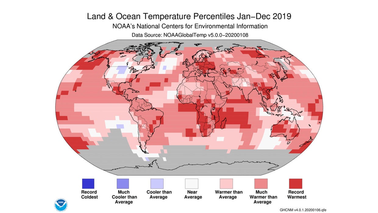 Climate Change: 2019 Was Second-hottest Year On Record, Closing Out ...