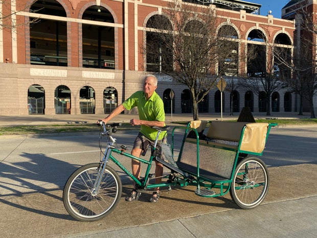 Steve Burdick operated pedicabs in Arlington