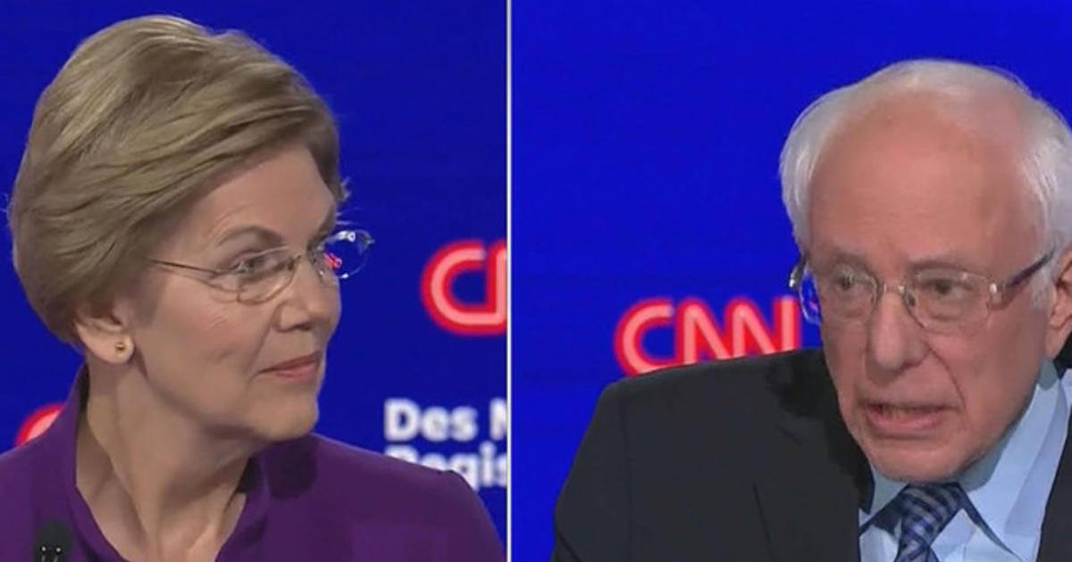 Hot Mic Catches Tense Moment Between Sanders And Warren Cbs News 4783