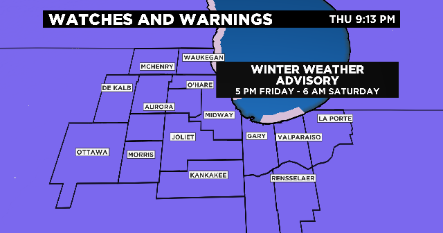 Chicago Weather: Snow Coming Friday Night - CBS Chicago