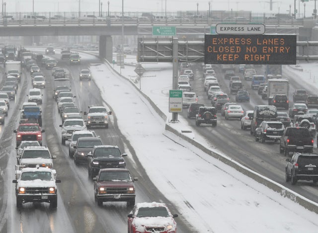 Snow storm in Denver