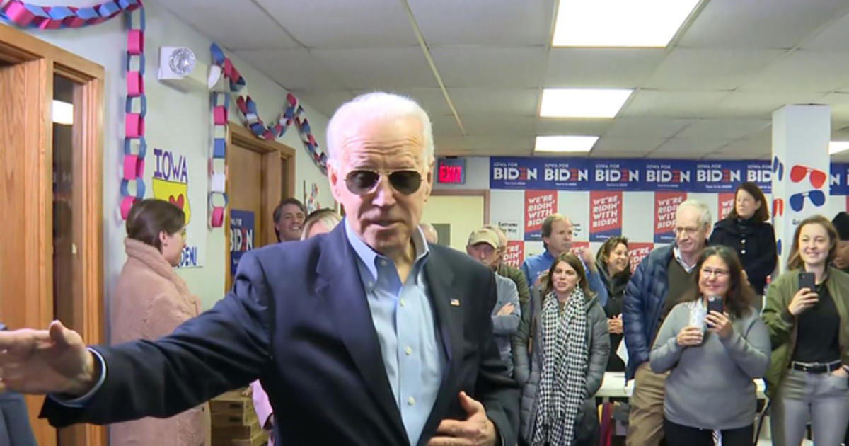 Joe Biden Is Optimistic Going Into The Iowa Caucus - CBS News