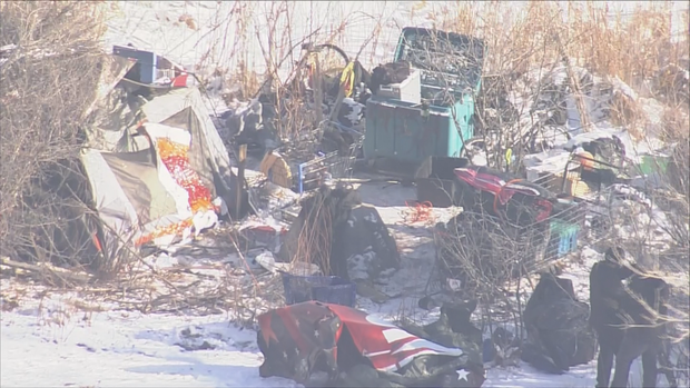 homeless camp sand creek