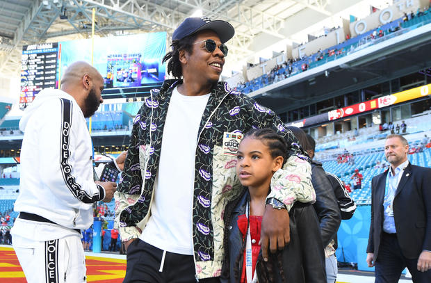 Jay-Z and his daughter Blue Ivy 