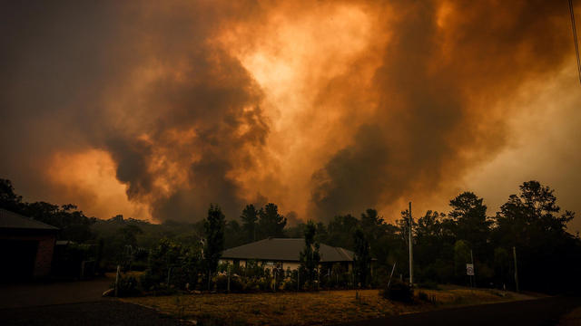 Firefighters Continue To Battle Bushfires As Catastrophic Fire Danger Warning Is Issued In NSW 