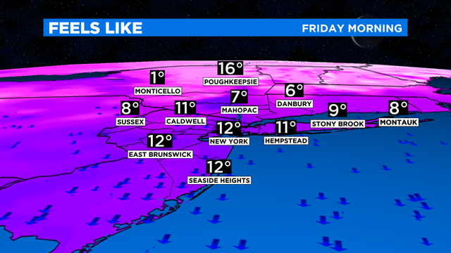 JL Morning Wind Chills Map 