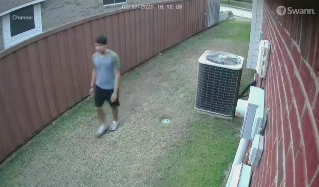 Guadalupe Buenaventura on surveillance camera 