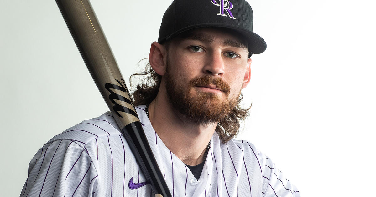 Raimel Tapia of the Colorado Rockies poses during Photo Day on News  Photo - Getty Images