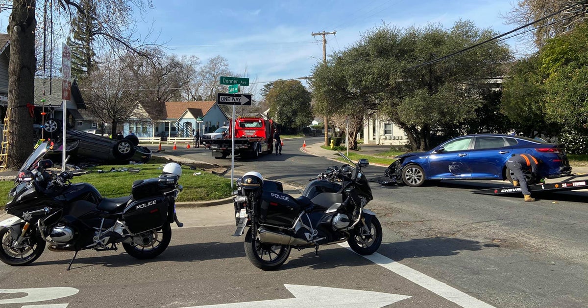 2 People Taken To Hospital After Crash In Roseville Neighborhood - CBS ...