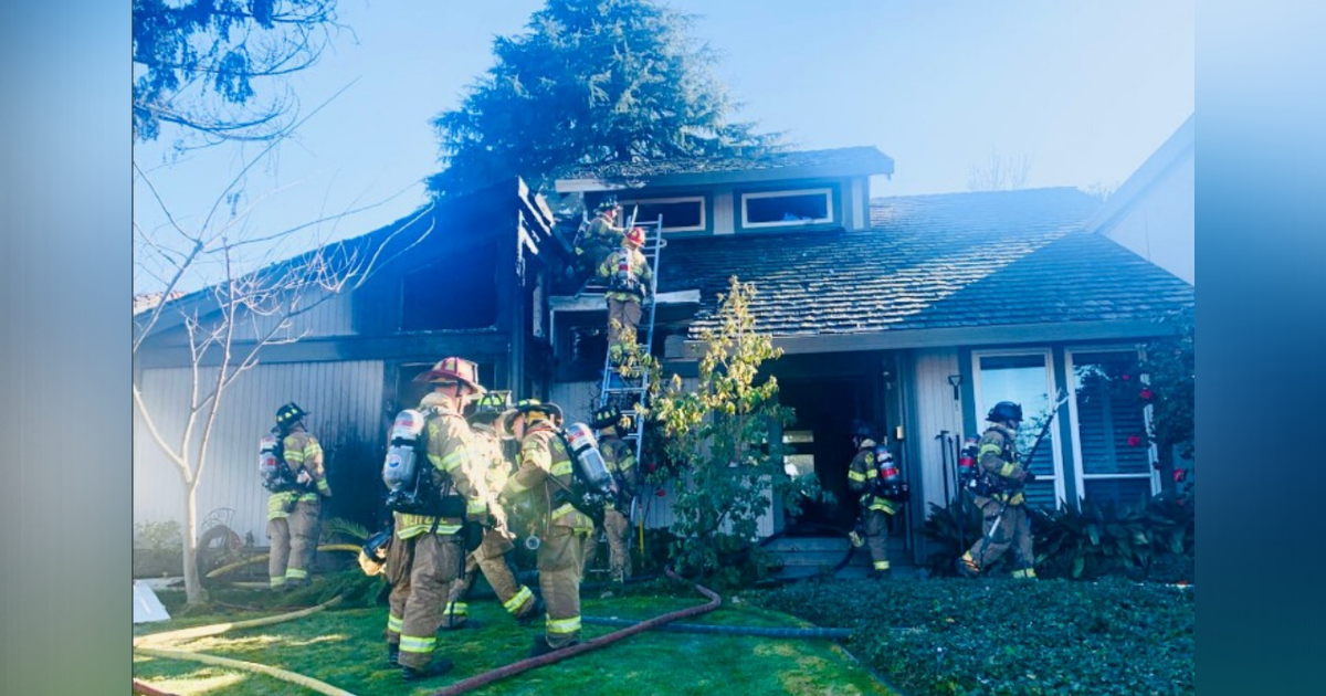 Firefighters Battle House Fire In Fair Oaks CBS Sacramento