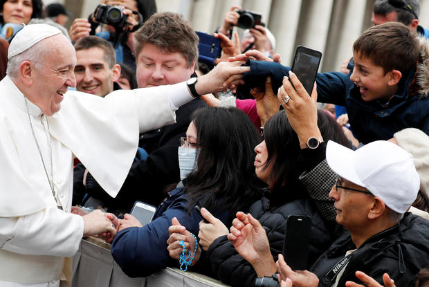 Pope Francis holds the weekly general audience at Vatican 