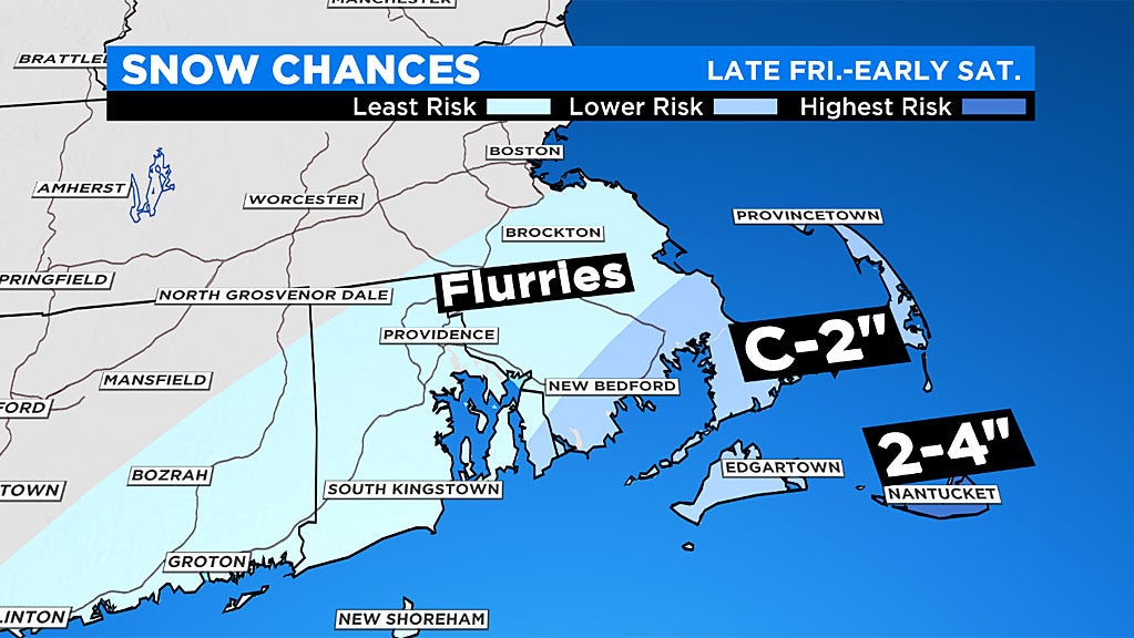 Nor'easter May Clip Cape And Islands With Snow And Strong Wind - CBS Boston