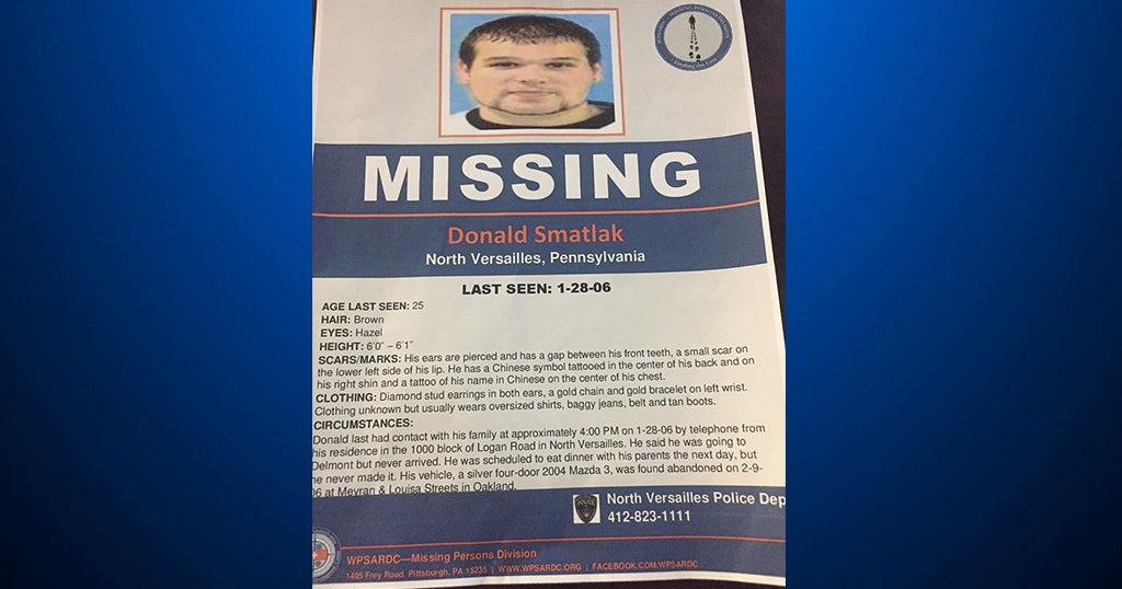 North Versailles Police Reopen Case Of Missing Donald Smatlak CBS