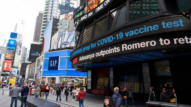 Times Square — coronavirus 