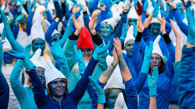 FRANCE-GUINNESS WORLD RECORDS-SMURFS 