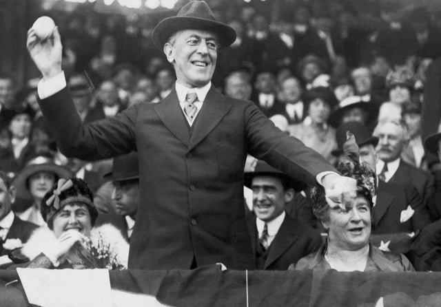 President Wilson Opens The Baseball Season 