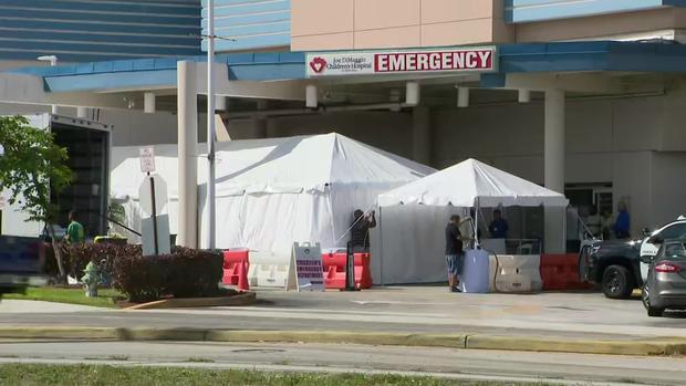 South Florida Hospitals Coronavirus Tents 