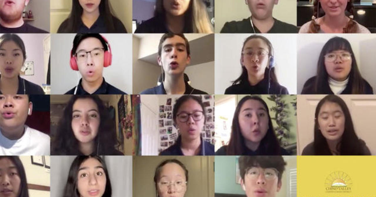 Students sing together from home after coronavirus cancels concert ...