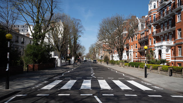 Iconic Abbey Road Crossing Is Repainted During The Coronavirus Pandemic 