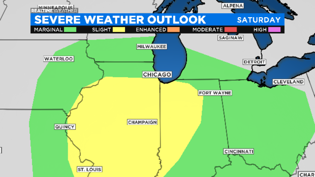 Severe Weather Outlook Saturday: 03.26.20 