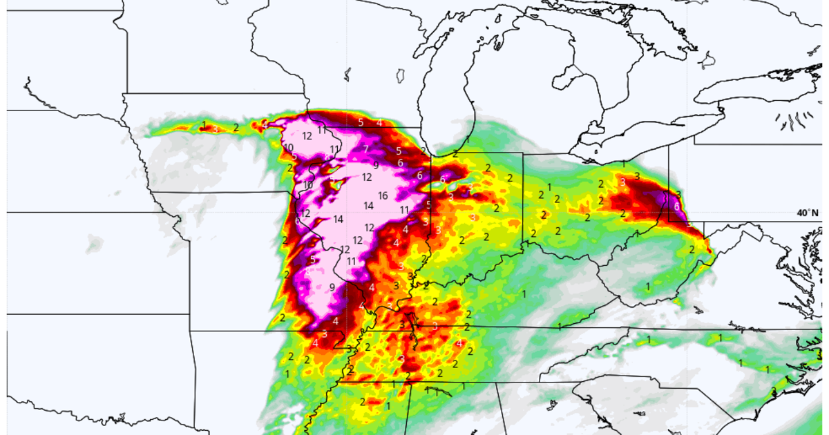 Severe weather to slam U.S. midsection, tornadoes possible - CBS News